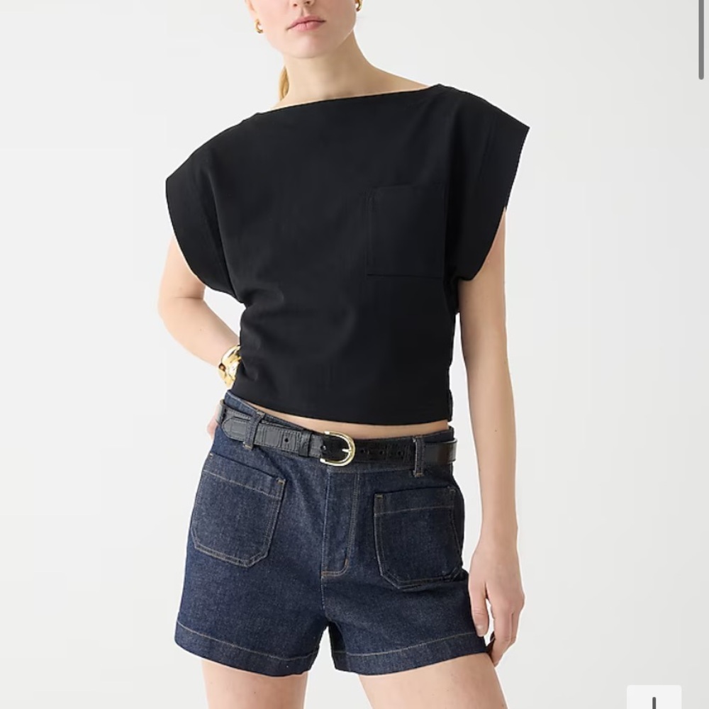 NWOT JCrew Patch Pocket Short in Resin Wash Size 8
